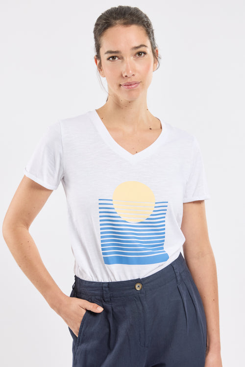 T-Shirt CLORYS - leichte Baumwolle - Armor-lux - 1