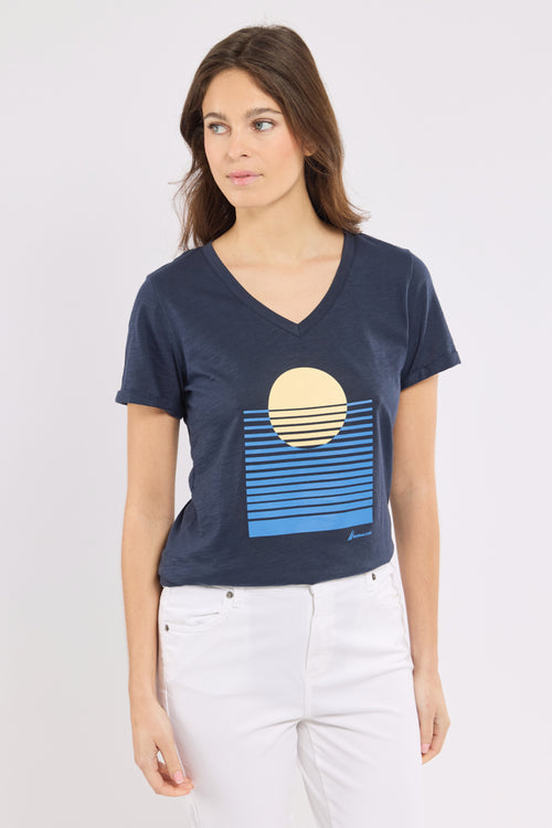 T-Shirt CLORYS - leichte Baumwolle - Armor-lux - 1