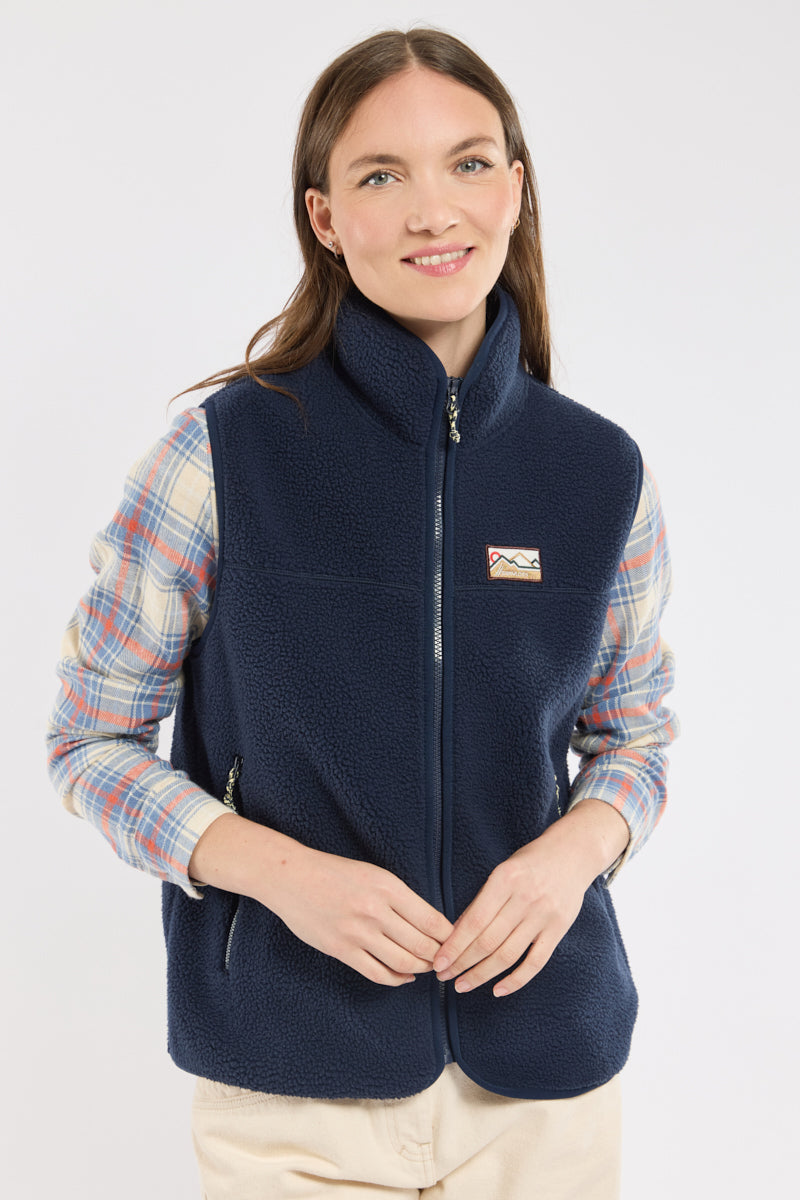 MICHA sleeveless fleece jacket - recycled polyester - Women