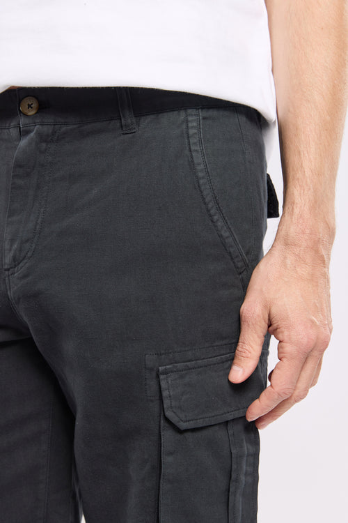 DARGO multi-pocket bermuda shorts - linen and cotton - Armor-lux - 2