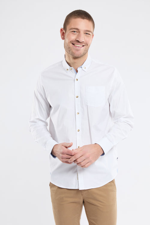 Chemise unie EDGAR - coupe droite - Armor-lux - 1