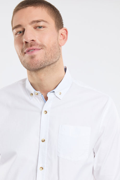 Chemise unie EDGAR - coupe droite - Armor-lux - 2