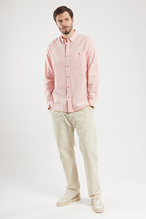 Chemise fines rayures ELINE - coton et lin - Armor-lux - 5