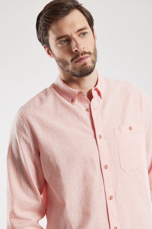 Chemise fines rayures ELINE - coton et lin - Armor-lux - 2