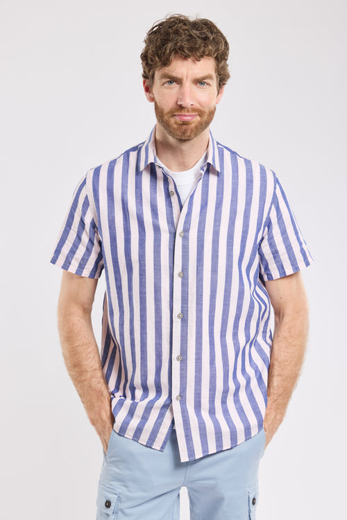 ERNOUCO striped short-sleeved shirt - Armor-lux - 4
