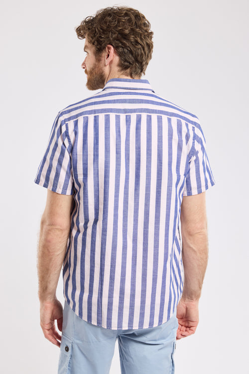 ERNOUCO striped short-sleeved shirt - Armor-lux - 5