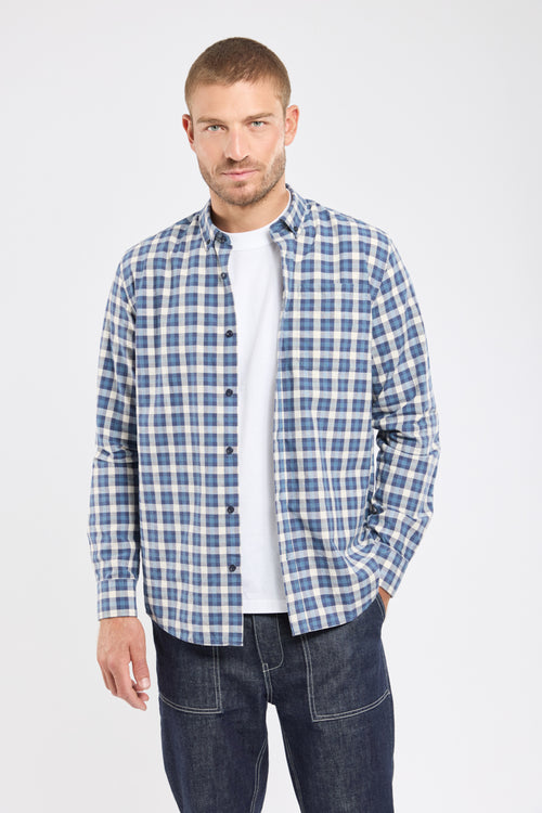 Chemise à carreaux ENIS - coton et lin - Armor-lux - 1