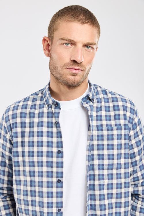 Chemise à carreaux ENIS - coton et lin - Armor-lux - 2
