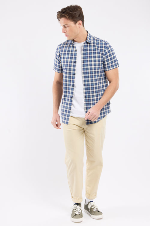 ENISCO checked shirt - cotton and linen - Armor-lux - 3