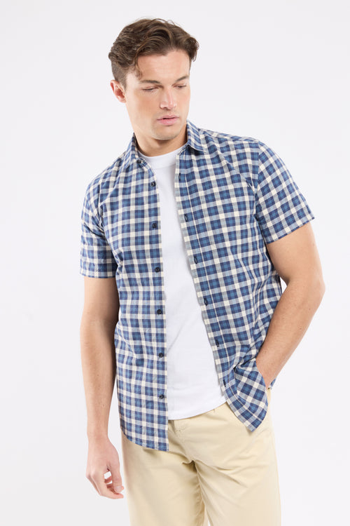 ENISCO checked shirt - cotton and linen - Armor-lux - 1