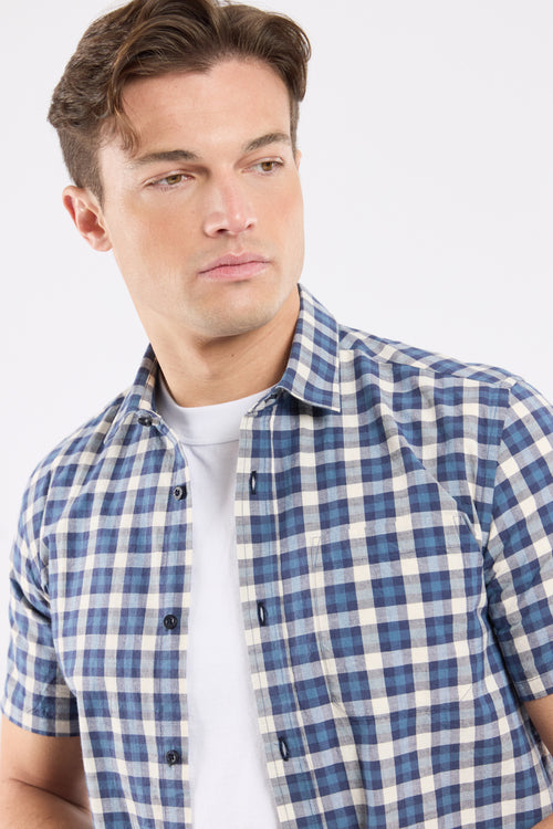 ENISCO checked shirt - cotton and linen - Armor-lux - 2