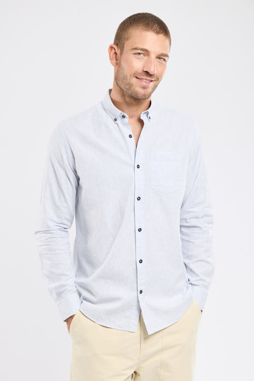 Chemise ETIMO - coton et lin - Armor-lux - 1