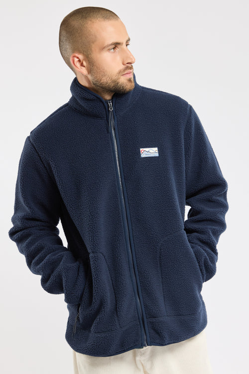 PATERSON shearling fleece jacket - recycled polyester - Armor-lux - 1