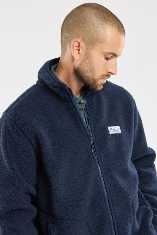 PATERSON shearling fleece jacket - recycled polyester - Armor-lux - 2