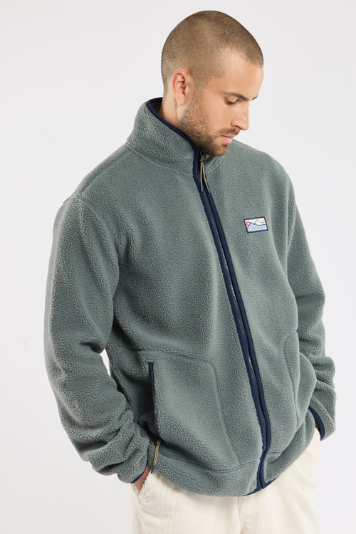 PATERSON shearling fleece jacket - recycled polyester - Armor-lux - 1