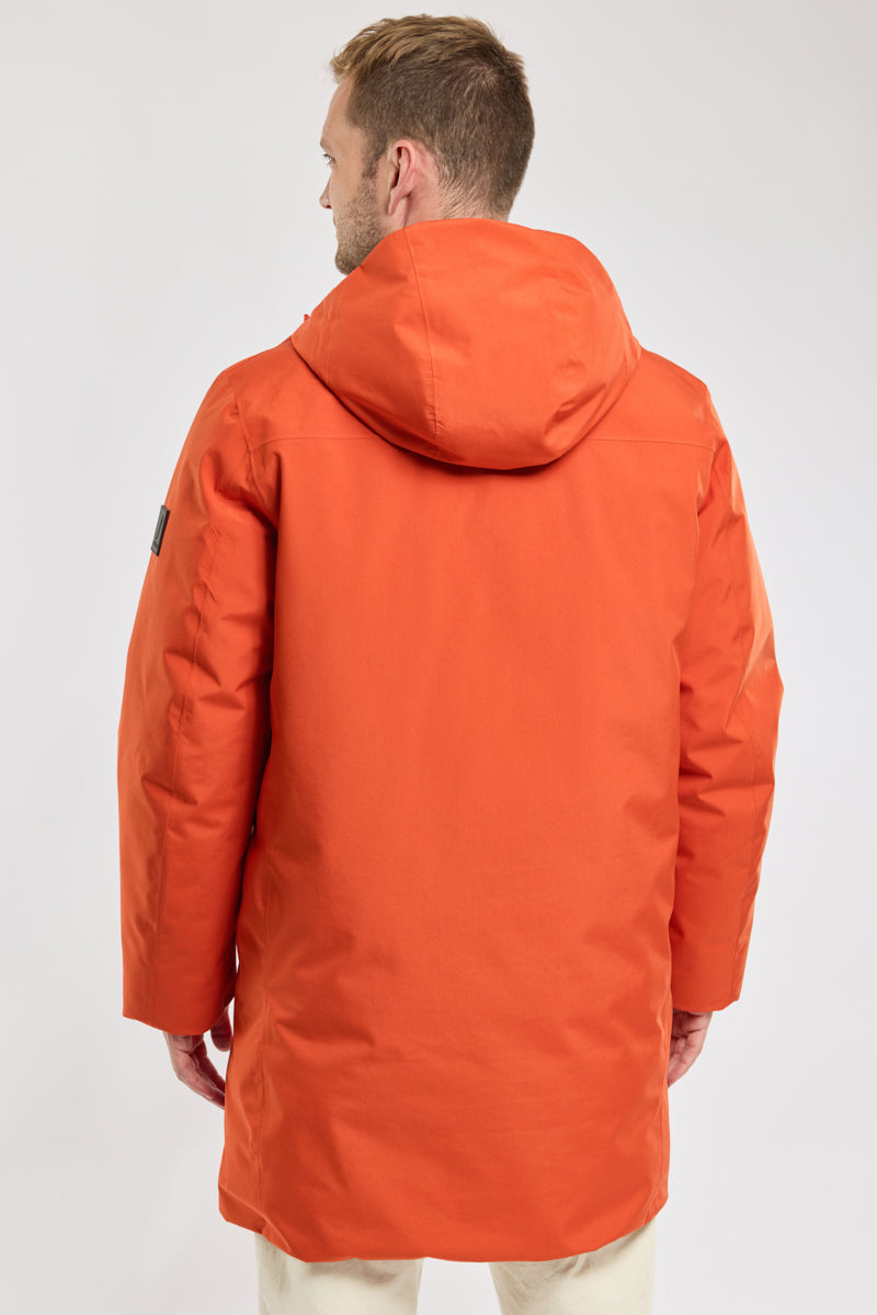 Armor lux アルモ－リュクス　チョアコート　カバーオール　オレンジM HUXLEY long parka - Men - ORANGE – Armor-lux