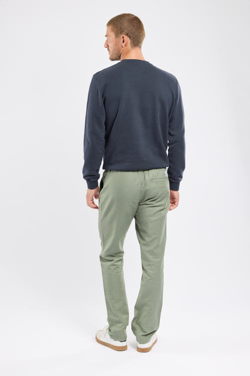 Pantalon taille élastique DOMINO - lin et coton - Armor-lux - 3