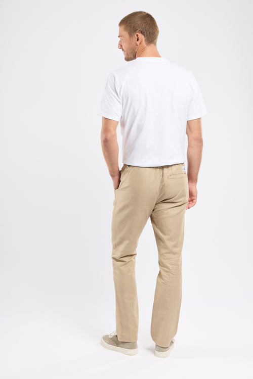 Pantalon taille élastique DOMINO - lin et coton - Armor-lux - 3