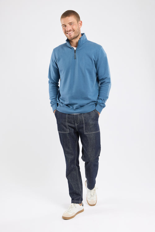 Sweatshirt mit Stehkragen und Reißverschluss TAKIN – Baumwolle - Armor-lux - 3