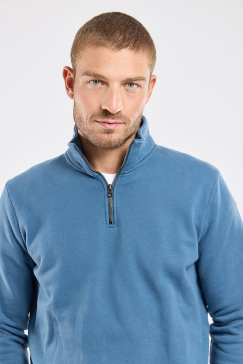 Sweatshirt mit Stehkragen und Reißverschluss TAKIN – Baumwolle - Armor-lux - 2