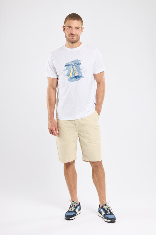 Bedrucktes T-Shirt VEHOURA - leichte Baumwolle - Armor-lux - 3