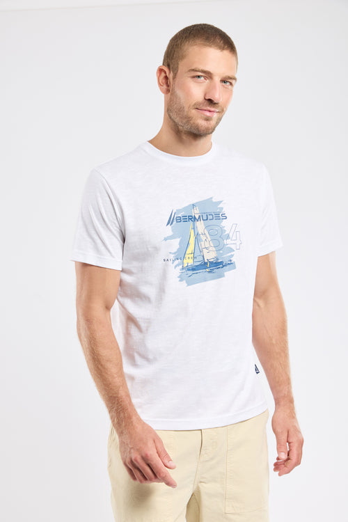 T-shirt sérigraphié VEHOURA - coton léger - Armor-lux - 1