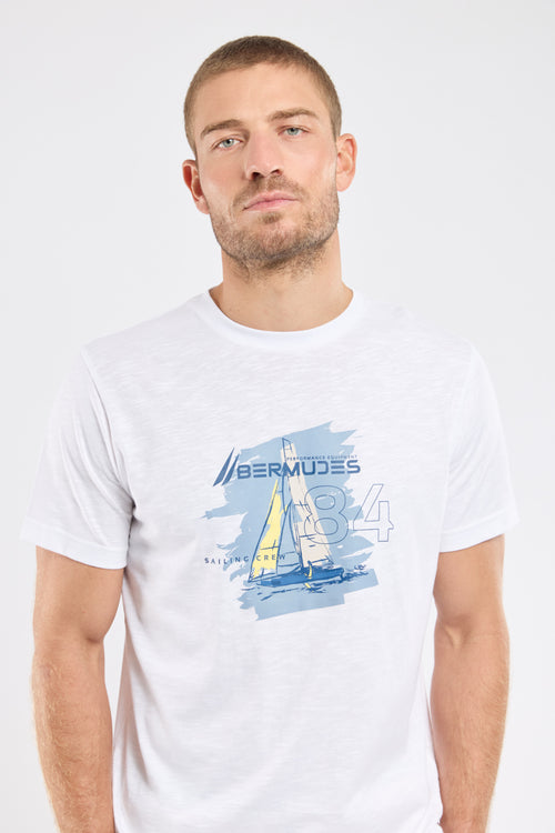 Bedrucktes T-Shirt VEHOURA - leichte Baumwolle - Armor-lux - 2