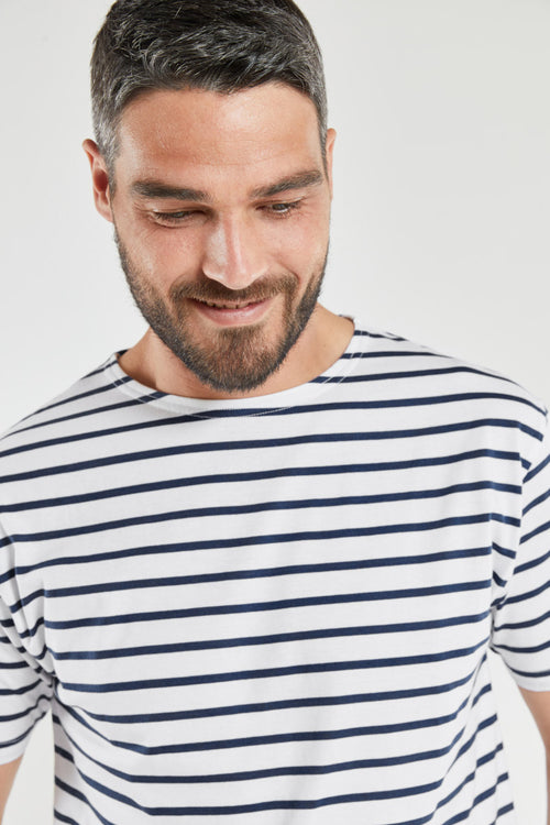 Short-sleeved striped top - lightweight cotton - Armor-lux - 2