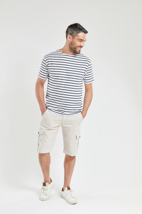 Short-sleeved striped top - lightweight cotton - Armor-lux - 3