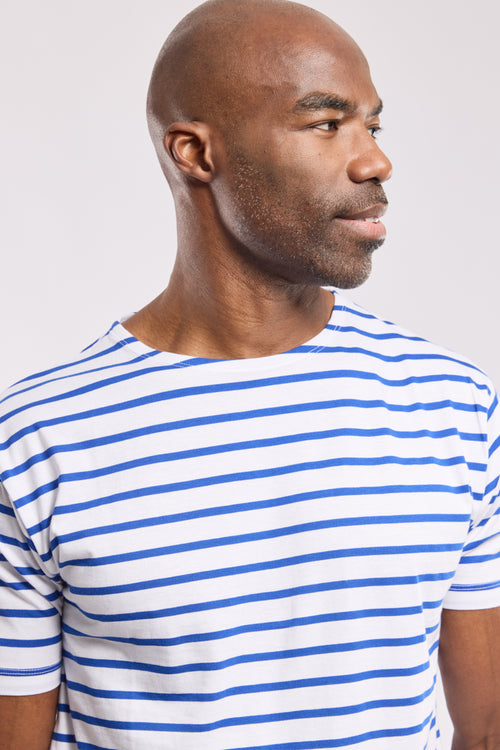 Short-sleeved striped top - lightweight cotton - Armor-lux - 4