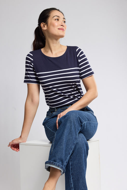 Shirt im Marine-Stil Classe de mer - aus leichte Baumwolle - Armor-lux - 1