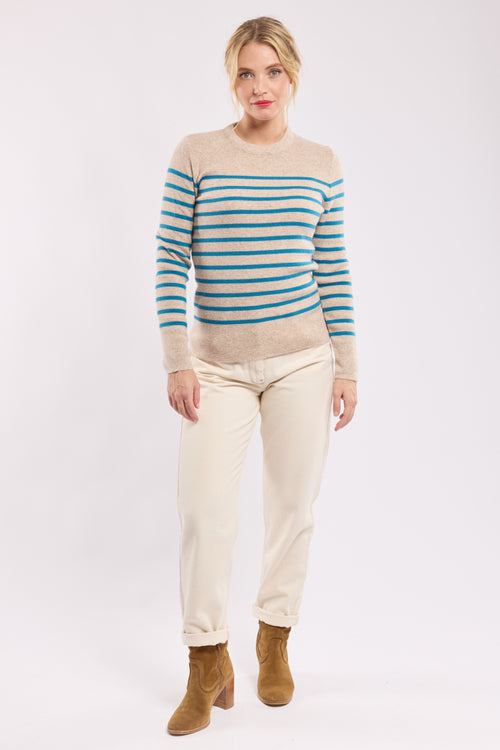 Striped navy jumper - wool - Armor-lux - 3