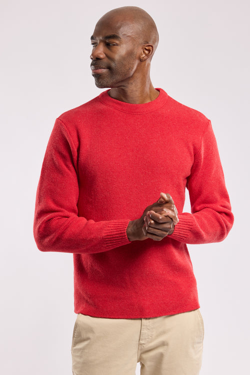 Unifarbener Marinepullover - Wolle - Armor-lux - 1