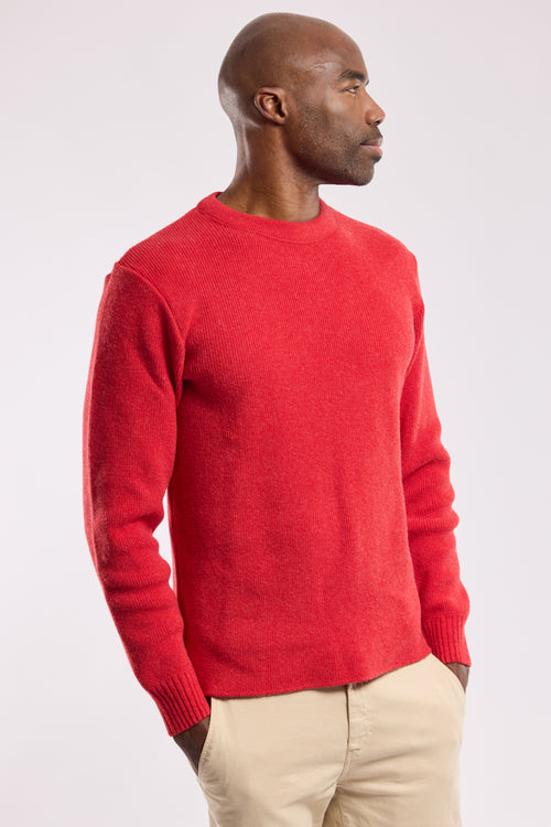 Unifarbener Marinepullover - Wolle - Armor-lux - 4