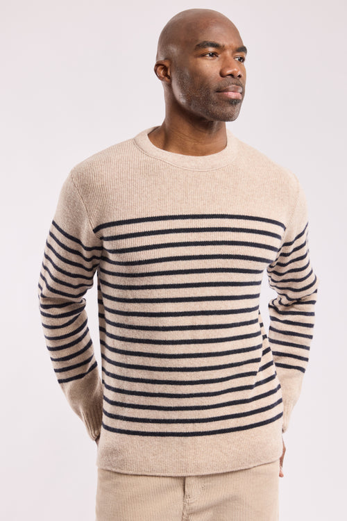 Gestreifter Marinepullover - Wolle - Armor-lux - 1