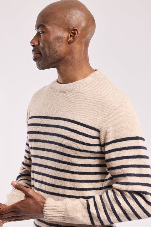Gestreifter Marinepullover - Wolle - Armor-lux - 2