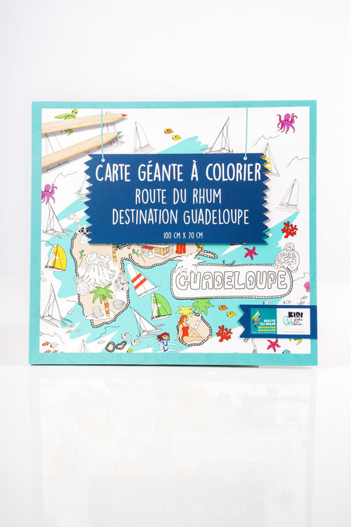 Carte à colorier - Route du Rhum - Destination Guadeloupe - Armor-lux - 1
