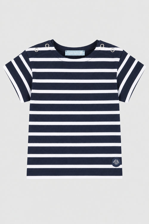 Breton striped T-shirt Baby - light cotton - Armor-lux - 1