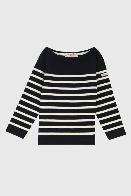 Breton striped shirt Kids - rustic jersey fairtrade cotton - Armor-lux - 1
