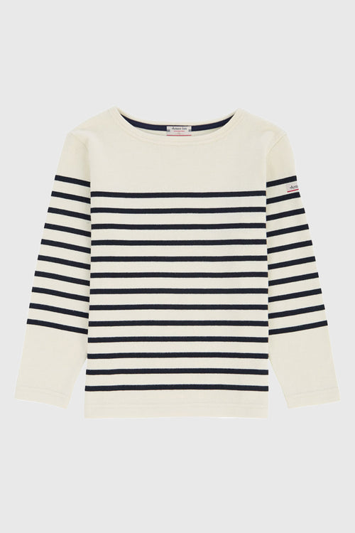 Breton striped shirt Kids - rustic jersey fairtrade cotton - Armor-lux - 1