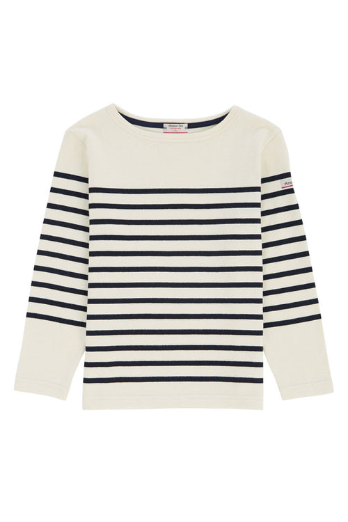 Breton striped shirt Kids - rustic jersey fairtrade cotton - Armor-lux - 1