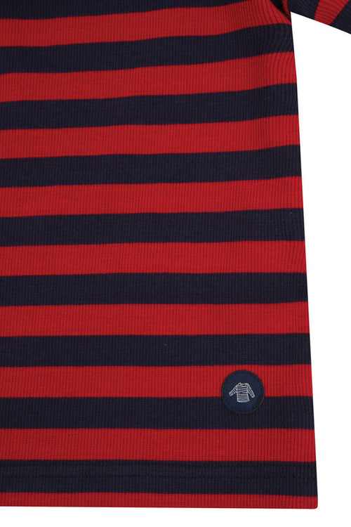 Kinder Kurzarm Shirt im Marine-Stil „Carantec - aus Baumwolle und Elasthan - Armor-lux - 3