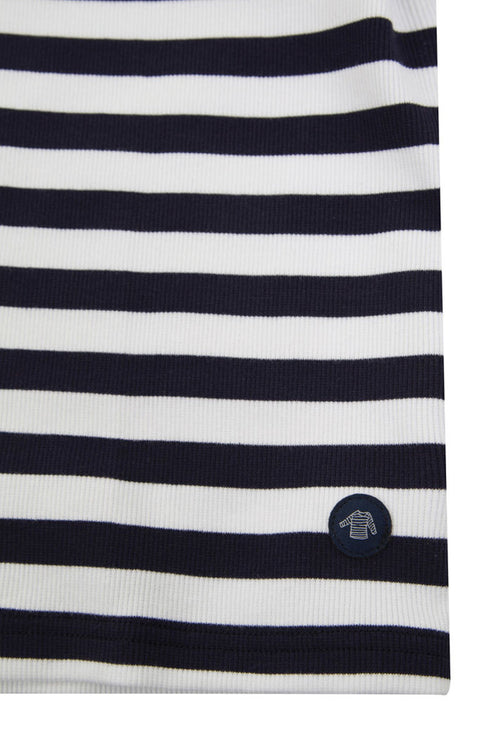 Kinder Kurzarm Shirt im Marine-Stil „Carantec - aus Baumwolle und Elasthan - Armor-lux - 3
