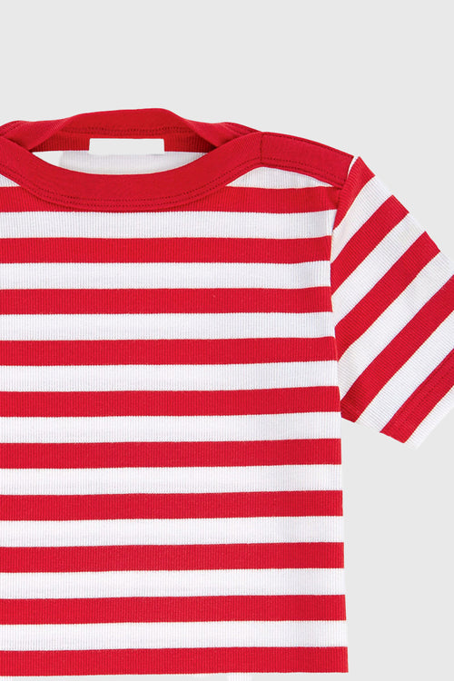 Kinder Kurzarm Shirt im Marine-Stil „Carantec - aus Baumwolle und Elasthan - Armor-lux - 2