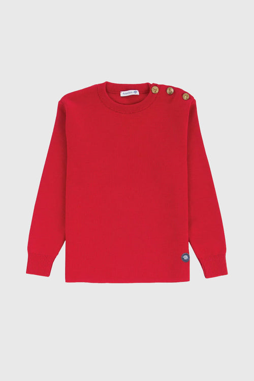 Pull Marin uni Riec  Kids - laine - Armor-lux - 1