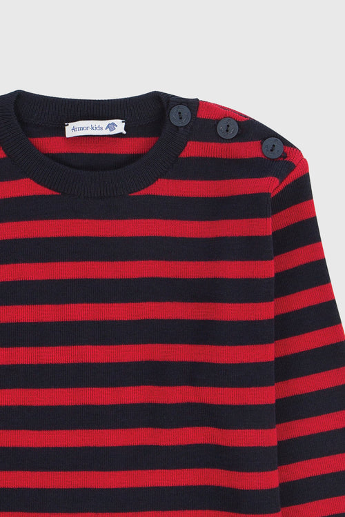 Kinder Pullover im Marine-Stil „Briac - aus Merinowolle - Armor-lux - 2