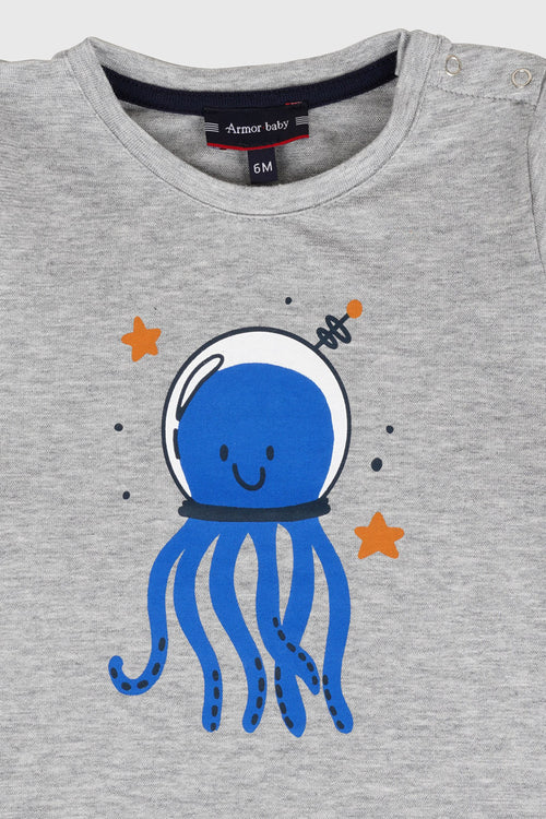 Baby long-sleeved T-shirt -lightweight cotton - Armor-lux - 3