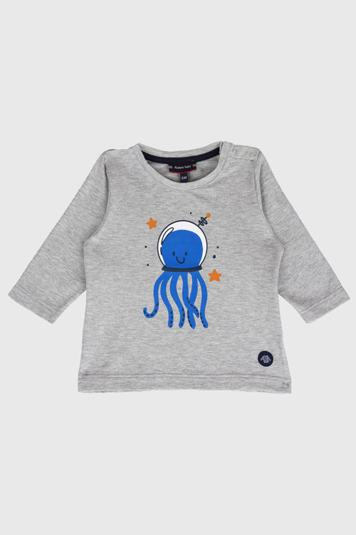 T-Shirt mit langen Ärmeln Baby – leichte Baumwolle - Armor-lux - 1