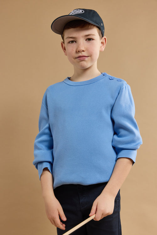 Einfarbiger Matrosenpullover Kids – Baumwolle - Armor-lux - 1
