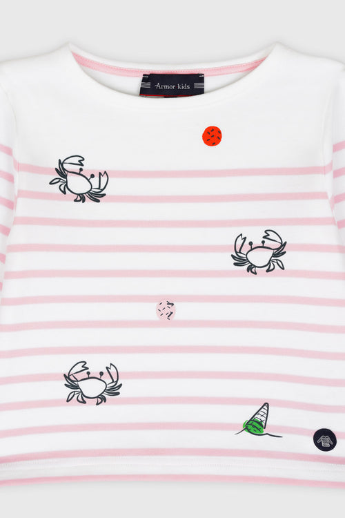Kids crabs striped shirt - thick cotton - Armor-lux - 2